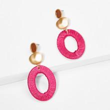 Shein Two Tone Drop Earrings