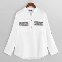 Shein Pocket With Sequin Detail Shirt