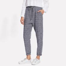 Shein Pocket Side Grid Peg Pants