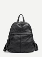 Shein Seam Detail Distressed Backpack