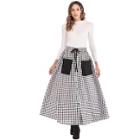 Shein Plaid Drawstring Skirt