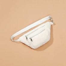 Shein Plain Zipper Bum Bag