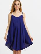 Shein Asymmetrical Shift Slip Beach Dress