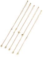 Shein Gold Star And Moon Charm Link Bracelet