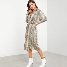 Shein Snakeskin Pattern Dress