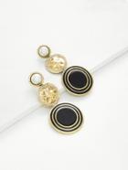 Shein Contrast Round Drop Earrings With Jewelry