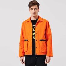 Shein Men Button & Pocket Front Collar Jacket