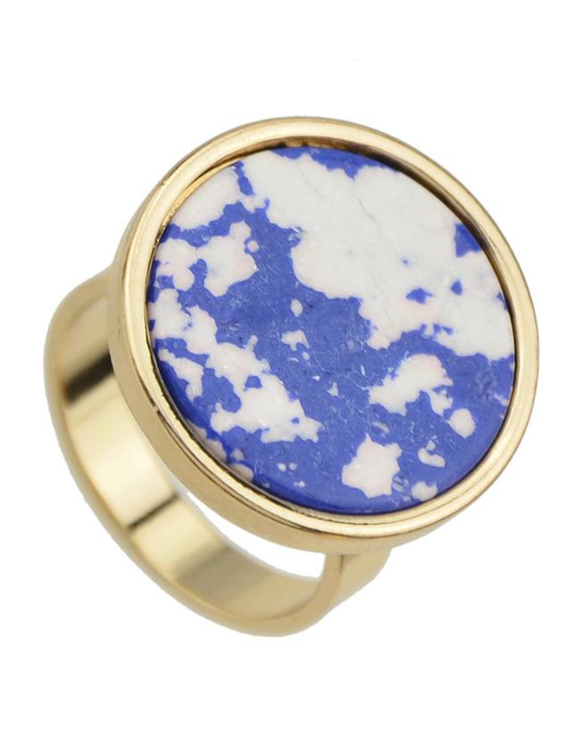 Shein White Round Shape Stone Rings