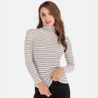 Shein Striped Turtleneck Slim Jumper