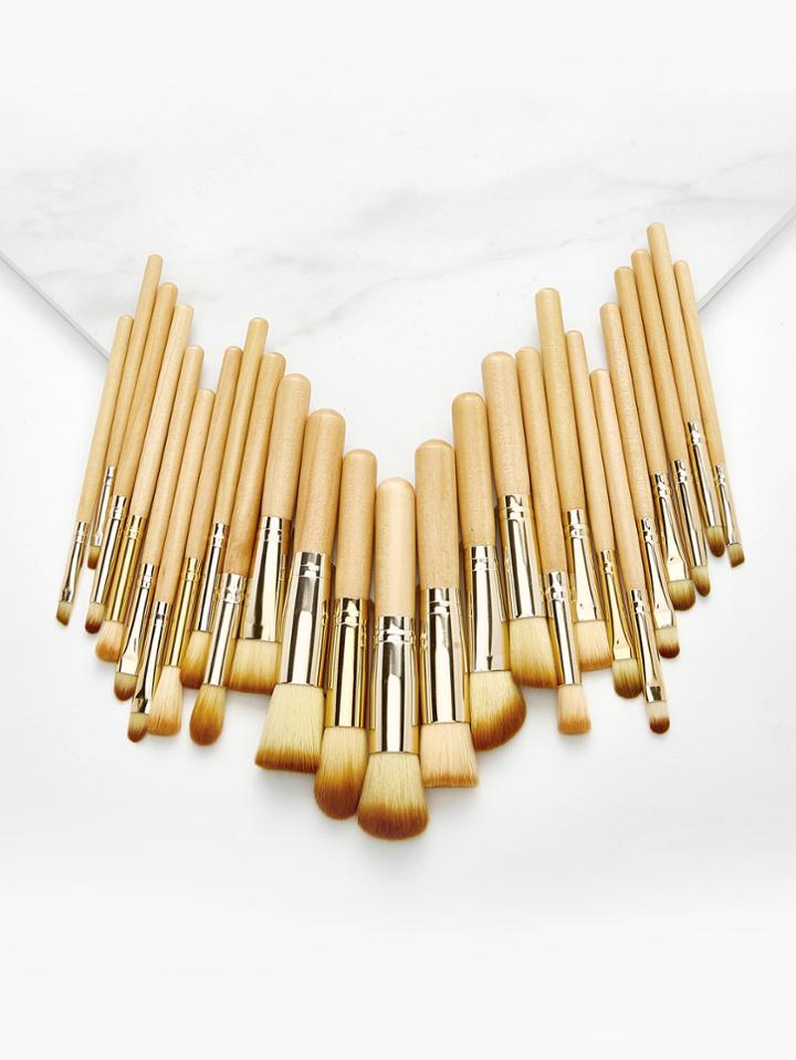 Shein Wood Handle Brush Set 25pcs