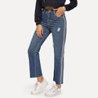 Shein National Style Ripped Jeans