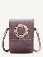 Shein Open Ring Front Flap Pouch Bag