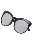 Shein Silver Lenses Cutout Arms Sunglasses
