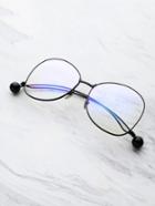 Shein Ball Detail Curved Frame Eyeglasses