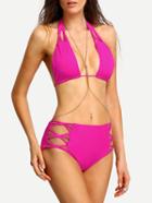 Shein Hollow Out Macrame Bikini Set