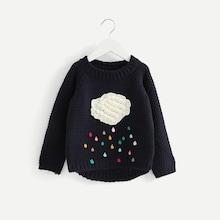 Shein Toddler Girls Crochet Embellished Sweater