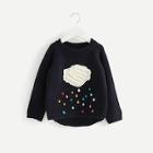 Shein Toddler Girls Crochet Embellished Sweater