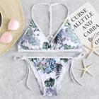 Shein Tropical Print Tie Side Bikini Set