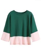 Shein Color Block Loose T-shirt