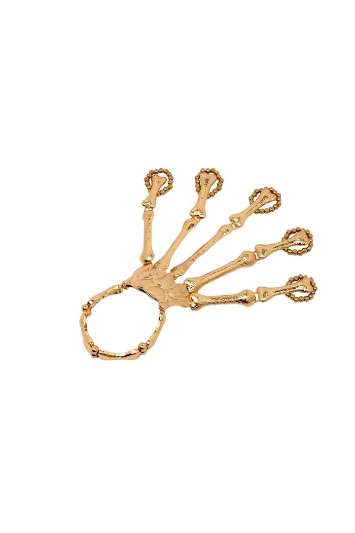 Shein Gold Skeleton Hand Bracelet