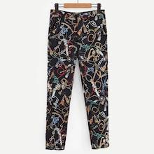 Shein Chain Print Pants