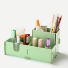 Shein Wooden Desk Cosmetic Makeup Organizer