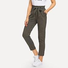 Shein Striped Tie Waist Pants