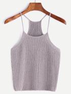 Shein Racerback Ribbed Knit Cami Top