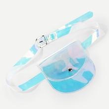 Shein Clear Design Iridescent Bum Bag