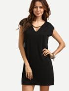 Shein Plunging V-neckline Loose Dress