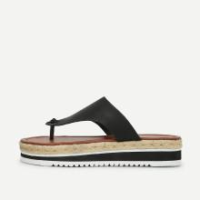 Shein Toe Post Pu Wedge Sandals