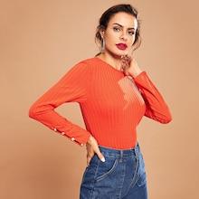 Shein Studded Detail Tunic Tee
