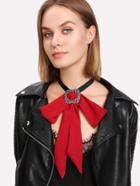Shein Contrast Bow Front Choker