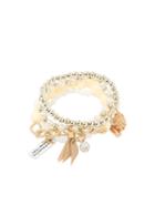 Shein White Pearl Beaded Multilayers Hand Chain