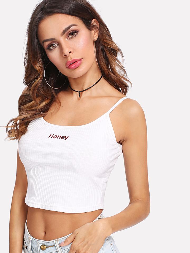 Shein Letter Print Cami Top