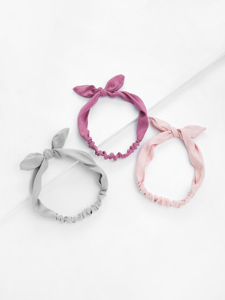 Shein Knot Ear Headband 3pcs