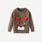 Shein Toddler Boys Cartoon Print Patched Sweater
