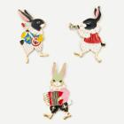 Shein Rabbit Design Brooch Set 3pcs