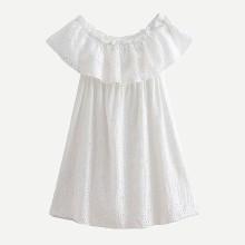 Shein Eyelet Embroidered Ruffle Layered Dress