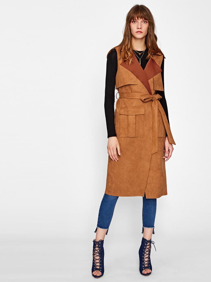 Shein Overlap Rain Shield Back Vest