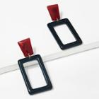 Shein Open Rectangle Drop Earrings