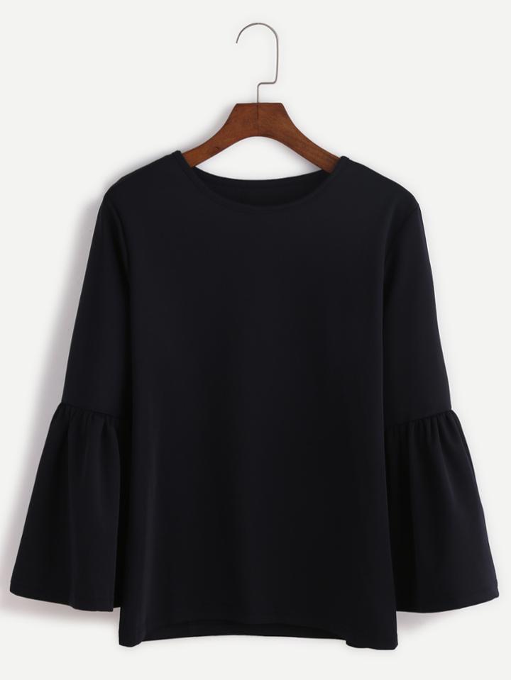 Shein Fluted Sleeve T-shirt