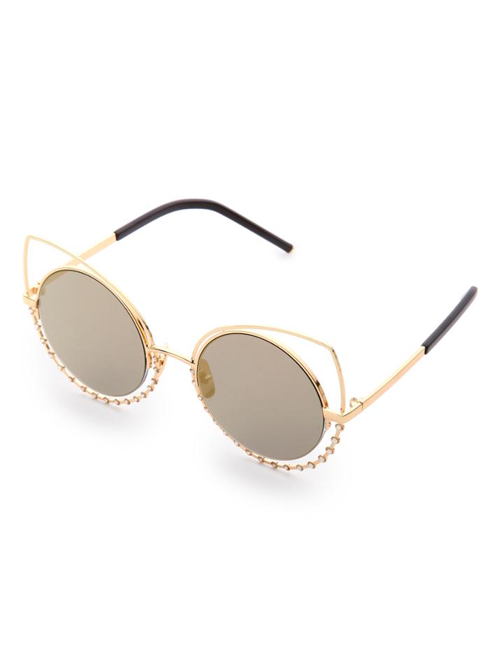 Shein Cat Eye Round Lens Sunglasses