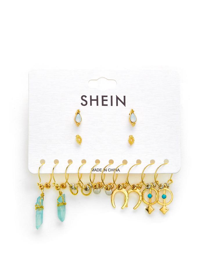 Shein Multi Shaped Earring Set