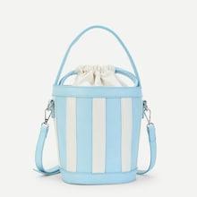 Shein Block Striped Bucket Bag