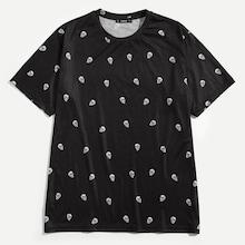 Shein Men Allover Skull Print Tee