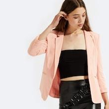 Shein Notch Collar Pocket Front Blazer