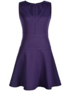 Shein Purple Crew Neck A-line Dress