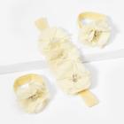 Shein Toddler Girls Flower Decorated Hair Tie & Headband 3pcs
