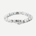 Shein Men Marble Pattern Beaded Bracelet